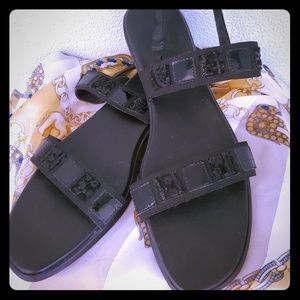 💥SALE💥Munro Women's Black Sandles, Leather, Sz